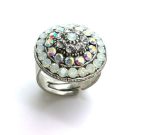 Mariana Ring Gorgeous Round Beaded Crystal Swarovski On A Clear Day Sweet Summer Coll. - Image 2