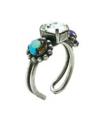 Ring By Mariana 2019 Special Edition Shimmering Floral and Square Swarovski Crystals - Image 3
