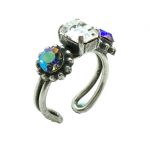 Ring By Mariana 2019 Special Edition Shimmering Floral and Square Swarovski Crystals