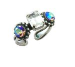 Ring By Mariana 2019 Special Edition Shimmering Floral and Square Swarovski Crystals - Image 2