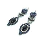Mariana Earrings Fashionable Dangling Blue Goldstone Mineral Electra Odyssey Coll.