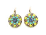 Mariana Earrings Lovely Flower Shape Multi Color Crystal Swarovski Happiness Inspiration Coll.