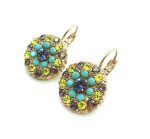 Mariana Earrings Lovely Flower Shape Multi Color Crystal Swarovski Happiness Inspiration Coll. - Image 2