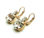 Mariana Earrings Perfect Round Shape Clear Austrian Crystals My Treasures Coll.