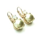 Mariana Earrings Charming Pearl Mineral & White Opal Austrian Crystals My Treasures Coll. - Image 3
