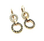 Mariana Earrings Simply Elegant Round Beaded Clear & Silver Night Crystal Swarovski Zulu Africa Coll. - Image 3