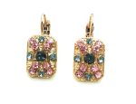 Earrings By Mariana Woman Beautiful Light Rose and Silver Night  Swarovski Crystals - Image 2