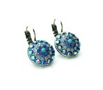 Earrings By Mariana Woman Glitzy Sapphire and Blue Opal Swarovski Crystals - Image 3