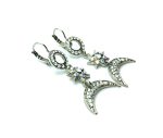 Mariana Earrings Glitzy Flower & Crescent Beaded Austrian Crystals On A Clear Day Sweet Summer Coll. - Image 3