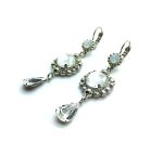 Mariana Earrings Elegant Floral Faceted & Teardrop Clear Crystal Swarovski On A Clear Day Sweet Summer Coll. - Image 3