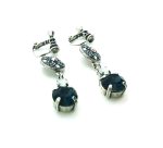 Mariana Earrings Floral Montana Blue, AB & White Opal Austrian Crystals Mood Indigo Caribbean Life Coll. - Image 3