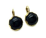 Earrings By Mariana Woman Beautiful Blue Gold Stone Mineral - Image 3