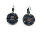 Mariana Earrings Flower Shape Pink, Amethyst & Colorado Topaz Crystal Swarovski Faith Inspiration Coll.