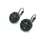 Mariana Earrings Flower Shape Pink, Amethyst & Colorado Topaz Crystal Swarovski Faith Inspiration Coll. - Image 3