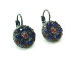 Mariana Earrings Flower Shape Pink, Amethyst & Colorado Topaz Crystal Swarovski Faith Inspiration Coll. - Image 2