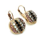 Mariana Earrings Stunning Acorn Shape Beaded Light Chrome, Pink & Jet Austrian Crystals Discover Inspiration Coll. - Image 3