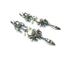 Mariana Earrings Finely Detailed Chandelier White Pearl & AB Crystal Swarovski On A Clear Day Sweet Summer Coll. - Image 3