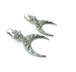 Mariana Earrings Glitzy Crescent & Star Shape Beaded Crystal Swarovski On A Clear Day Sweet Summer Coll. - Image 3
