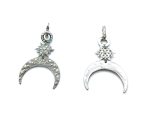 Mariana Earrings Sophisticated Star & Crescent Shape Beaded Crystal Swarovski On A Clear Day Sweet Summer Coll. - Image 3