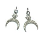 Mariana Earrings Sophisticated Star & Crescent Shape Beaded Crystal Swarovski On A Clear Day Sweet Summer Coll. - Image 2