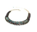 Necklace By Mariana Woman Elegant Triple Tier Strand Swarovski Crystals