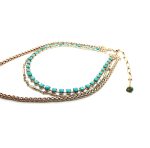 Mariana Necklace Fashionable Multi Tier with Star Shape Beaded Turquoise Crystal Swarovski My Treasures Coll. - Image 3