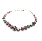Mariana Necklace Rose, Giver Stone, Opal, Azore & Chrysolite Austrian Crystals Rose East Meets West Coll. - Image 2