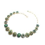 Mariana Necklace Beautiful Flower & Shell Shape Beaded Multi Color Austrian Crystals Jade Silk Road Coll. - Image 2
