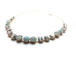 Mariana Necklace Brilliant Round Floral Pacific Opal & Clear Crystal Swarovski Pina Colada Cocktail Hour Coll. - Image 2