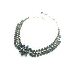 Mariana Necklace Gorgeous Triple Tier Marquise Black Diamond & AB Crystals Swarovski My Treasures Coll. - Image 3