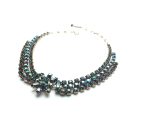 Mariana Necklace Gorgeous Triple Tier Marquise Black Diamond & AB Crystals Swarovski My Treasures Coll.