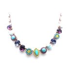 Mariana Necklace Finely Detailed Multi Color Crystal Swarovski Happiness Inspiration Coll.