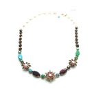Mariana Necklace Charming Floral Accent Multi Color Crystal Swarovski My Treasures Coll.