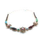 Mariana Necklace Charming Floral Accent Multi Color Crystal Swarovski My Treasures Coll. - Image 2