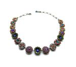 Mariana Necklace Finely Detailed Flower Shaped Beaded Multi Color Crystal Swarovski Fantasy Nirvana Coll. - Image 3