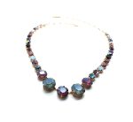 Mariana Necklace Glamorous Blue Shade, Amethyst, Opal, Aquamarine & AB Austrian Crystals Odyssey Coll. - Image 2