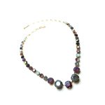 Mariana Necklace Glamorous Blue Shade, Amethyst, Opal, Aquamarine & AB Austrian Crystals Odyssey Coll. - Image 3