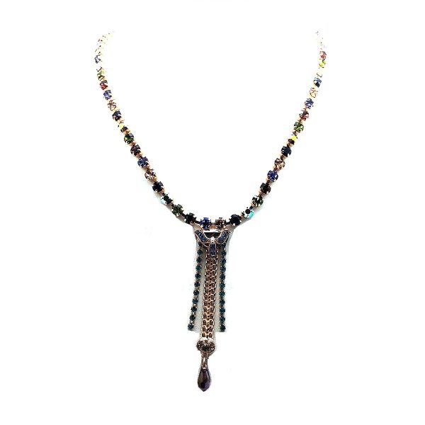Mariana Necklace Finely Detailed Pigeon Chandelier Multi Color Crystal Swarovski Penelope Odyssey Coll.