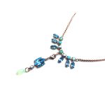 Mariana Necklace Sophisticated Marquise Cut Sapphire, AB, Turq & White Opal Crystal Swarovski Cindy Icons Coll. - Image 2
