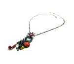 Mariana Necklace Pendant Intricate Flower Shapes & Charms Crystal Swarovski My Treasures Coll. - Image 3