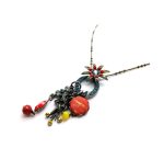 Mariana Necklace Pendant Intricate Flower Shapes & Charms Crystal Swarovski My Treasures Coll. - Image 2