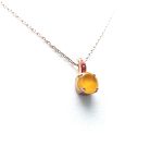 Mariana Necklace Pendant Adorable Round Sun & Coral Crystal Swarovski Masai Africa Coll. - Image 3
