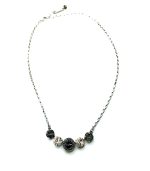 Mariana Pendant Necklace Beautiful Black Diamond & Champagne Austrian Crystals Luxury Nirvana Coll.
