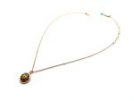 Mariana Necklace Pendant Masai Africa Coll. Gorgeous Blue Zircon, Orange, Yellow Opal & Jade Austrian Crystals - Image 3