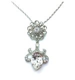Marian Necklace Pendant Boho Chandelier Clear Austrian Crystals On A Clear Day Sweet Summer Coll. - Image 2