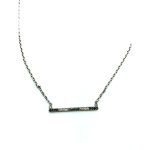 Mariana Necklace Pendant Finely Detailed Bar Beaded Black Diamond & Champagne Crystal Swarovski Luxury Nirvana Coll.
