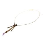 Mariana Necklace Pendant Exquisite Pigeon Chain Light Amethyst, Burgundy & Jet Crystal Swarovski My Treasures Coll. - Image 2