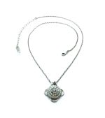 Mariana Necklace Pendant Exquisite White Opal, Clear & AB Crystal Swarovski On A Clear Day Sweet Summer Coll.