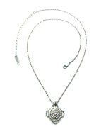 Mariana Necklace Pendant Exquisite White Opal, Clear & AB Crystal Swarovski On A Clear Day Sweet Summer Coll. - Image 3