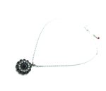 Necklace Pendant By Mariana Woman Flower Siam and Clear Swarovski Crystals - Image 2